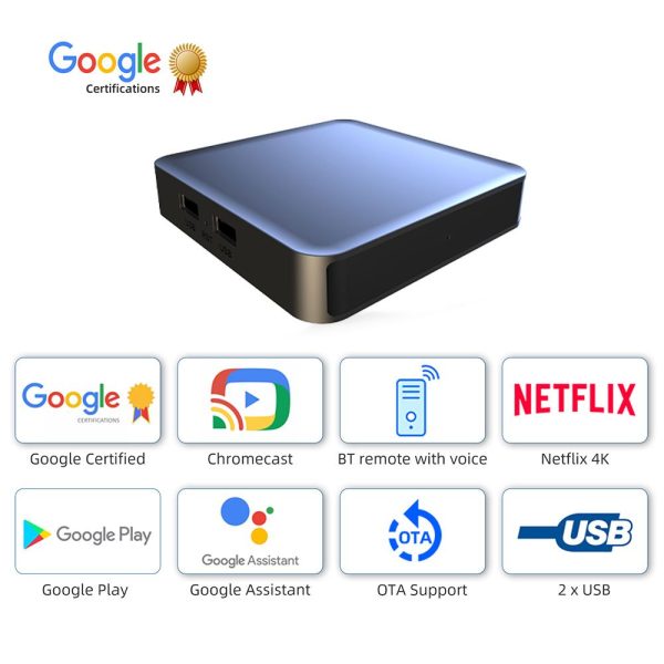 DColor Google TV Box: 4K HDR+Ultra HD
