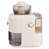 Feelive Vegetable Cutter with 1.8L capacity, 3 interchangeable blade attachments, dust cover, and easy-clean design – ideal for quick food prep.