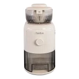 Feelive Vegetable Cutter with 1.8L capacity, 3 interchangeable blade attachments, dust cover, and easy-clean design – ideal for quick food prep.